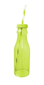 Zak! Butelka SODA ze słomką zielona