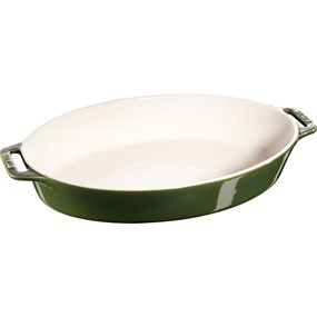 Staub Cooking Owalny półmisek ceramiczny 4 ltr, zielony