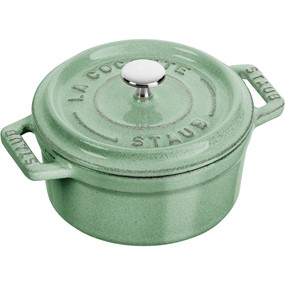 Staub Mini Cocotte mini garnek żeliwny okrągły 250 ml, miętowy