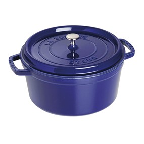 Staub La Cocotte Garnek żeliwny okrągły 6.7 ltr, niebieski