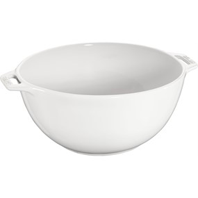 Staub Serving Miska z dwoma uchwytami 25 cm, biały