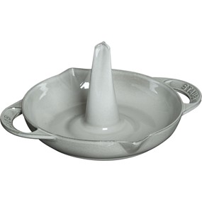 Staub Opiekacz do kurczaka 24 cm, szary