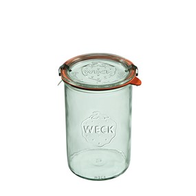 WECK Sturz Słoik 1050 ml (6 szt), z pokrywą, uszczelką i zapinkami x2