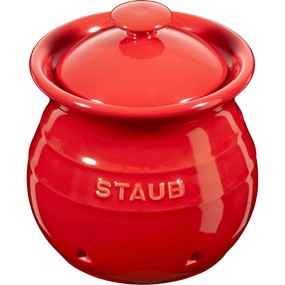 Staub Storage Pojemnik do przechowywania czosnku 500 ml, czerwony