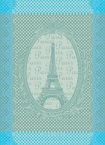 Garnier Thiebaut Ręcznik Kuchenny Eiffel Vintage Celadon 56x77 cm