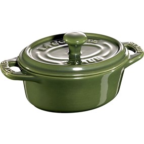 Staub Gift Giving Mini cocotte owalny 200 ml, zielony