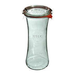 WECK Delika Słoik 700 ml (6 szt), z pokrywą, uszczelką i zapinkami x2