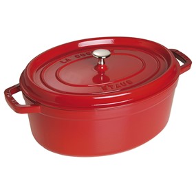 Staub La Cocotte Garnek żeliwny owalny 6.7 ltr, czerwony