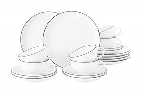 SELTMANN LIDO BLACK LINE Serwis do herbaty dla 6 osób