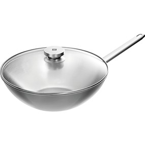 Zwilling Zwilling Plus Indukcyjny wok stalowy z pokrywką 30 cm