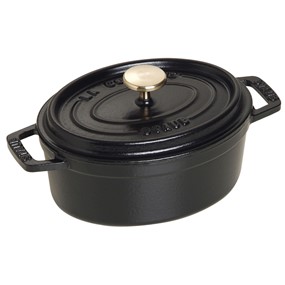 Staub La Cocotte Garnek żeliwny owalny 600 ml, czarny