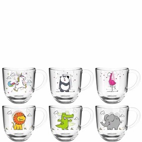 Leonardo Bambini Zestaw 6 kolorowych szklanek dla dzieci