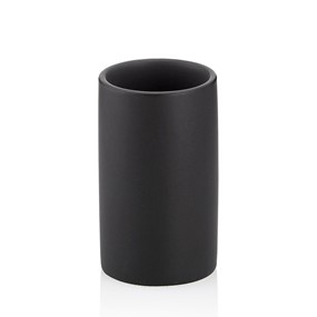 KELA - Kubek toaletowy ceramiczny czarny Matsi