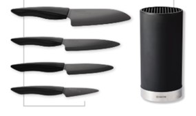 Kyocera Soft-touch, Shin Blok na noże + zestaw 4 noży