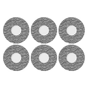 SELTMANN LIFE FASHION GLAMOROUS BLACK Zestaw 6 spodków 16.5 cm