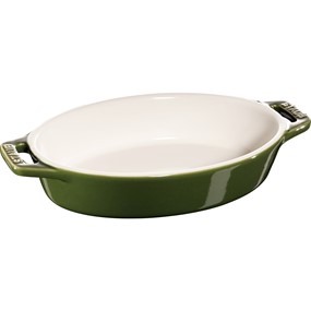 Staub Cooking Owalny półmisek ceramiczny 400 ml, zielony