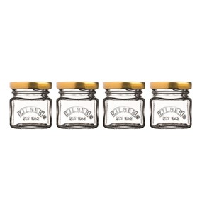 KILNER Zestaw 4 minisłoiczków, Mini Jars