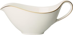 Villeroy&Boch  Anmut Gold sosjerka bez podstawki, biała/złota