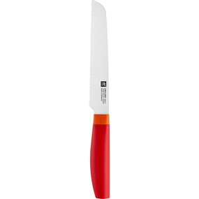 Zwilling Now S Nóż uniwersalny z ząbkami 13 cm czerwony