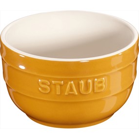 Staub XSMINIS Ramekin okrągły 200 ml, musztardowy