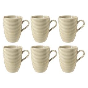 SELTMANN BEAT COLOR GLAZE Zestaw 6 kubków z uchwytem 350 ml