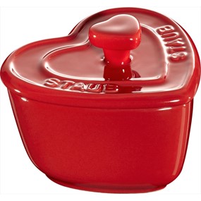 Staub XSMINIS Mini cocotte serce, 2 szt. 100 ml, czerwony