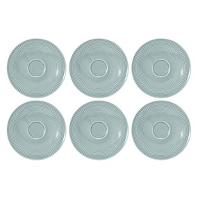 SELTMANN BEAT COLOR GLAZE Zestaw 6 spodków 16.5 cm