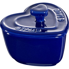 Staub XSMINIS Mini cocotte serce, 2 szt. 100 ml, niebieski