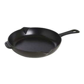 Staub Patelnia żeliwna z metalowym uchwytem 26 cm, czarny