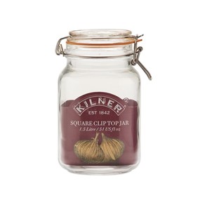 KILNER Słoik 1,5 l, Square Clip Top Jar