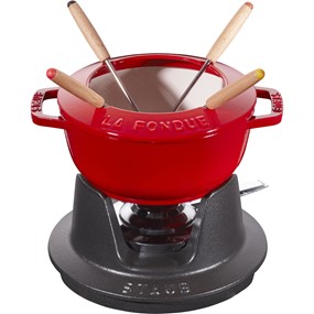 Staub Zestaw do fondue 16 cm, czerwony