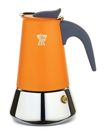 PEZZETTI STEELEXPRESS Emaliowana kawiarka stalowa indukcyjna (10 filiżanek) - Pomarańczowy