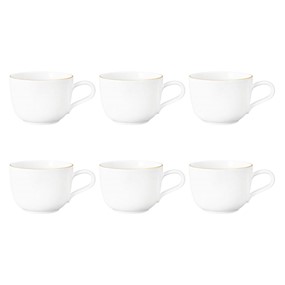 SELTMANN LIBERTY GOLDLINE Zestaw 6 filiżanek do kawy 260 ml