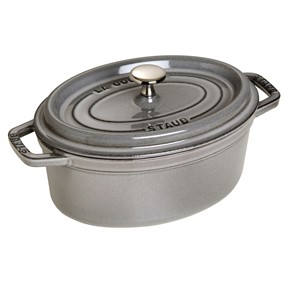 Staub La Cocotte Garnek żeliwny owalny 2.35 ltr, grafitowy