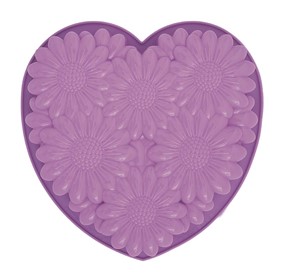 Pavoni Forma do ciast/galaretek BOUQUET HEART fiolet