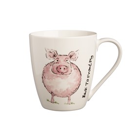 Price & Kensington Kubek 350ml Back To Front Pig Mug