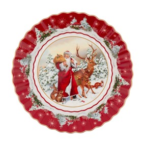 Villeroy&Boch Toy's Fantasy  Miska 25cm św. Mikołaj i zwierzęta leśne