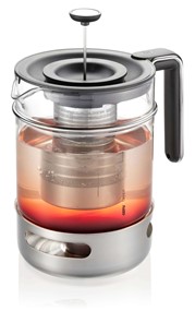GEFU T-PREP Zaparzacz do herbaty z podgrzewaczem 1.5 ltr