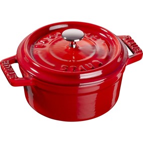 Staub Mini Cocotte Mini garnek żeliwny okrągły 250 ml, czerwony