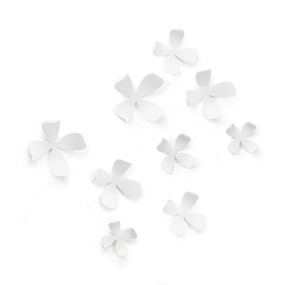 UMBRA - Dekoracja ścienna, kwiaty,biała,WALLFLOWER