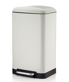 KELA - Kosz na śmieci 30 l biały Davino