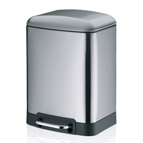 KELA - Kosz stalowy na śmieci 6 l stal-mat Davino