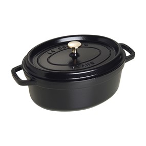 Staub La Cocotte Garnek żeliwny owalny 4.2 ltr, czarny