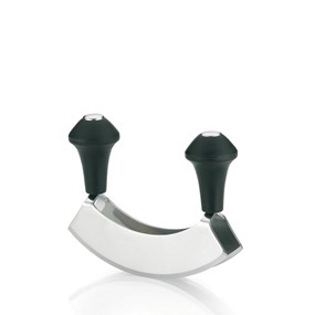 KELA - Nóż kołyska do ziół metal czarny Ganda