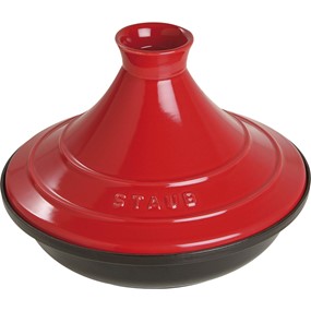 Staub Naczynie do tajine 28 cm, czerwonoczarny