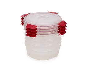 JOSEPH JOSEPH - Zestaw 4 pojemników 1l okrągłych Nest Lock