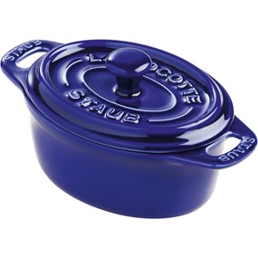 Staub Gift Giving Mini cocotte owalny 200 ml, niebieski