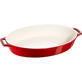 Staub Cooking Owalny półmisek ceramiczny 4 ltr, czerwony