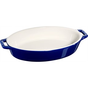 Staub Cooking Owalny półmisek ceramiczny 1.1 ltr, niebieski