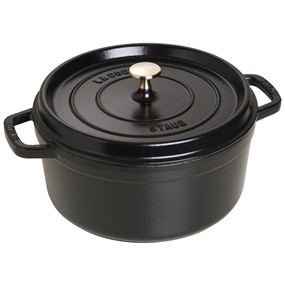 Staub La Cocotte Garnek żeliwny okrągły 5.2 ltr, czarny